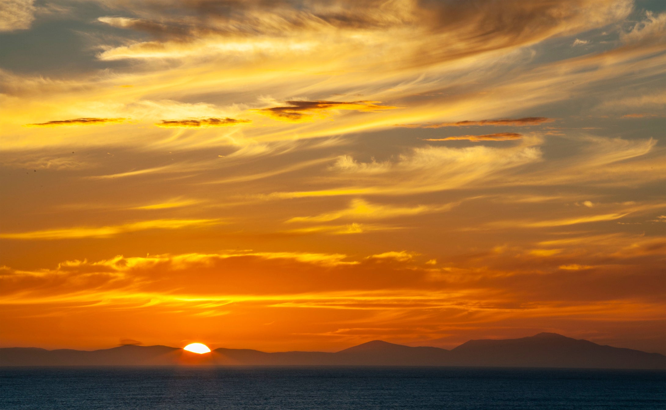 Stunning Sunset in the Abel Tasman National Preserve  New Zealand