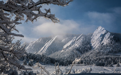 Morning Fog Boulder Colorado  Flatirons