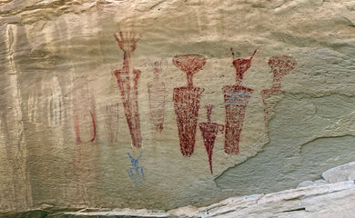 The Ancient Painted Carrot Man Pictographs
