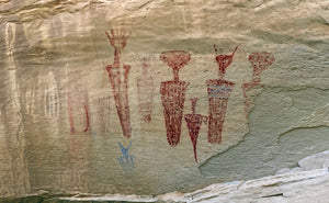 The Ancient Painted Carrot Man Pictographs