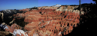 Cedar Breaks Early Winter Panorama Utah