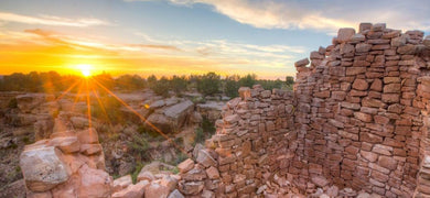 Ancient Ruins Above Dry Wash Canyon