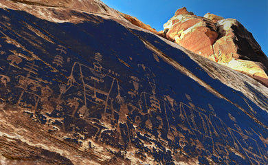 The Many Ancient Characters Depicted On The Kachina Petroglyph Panel