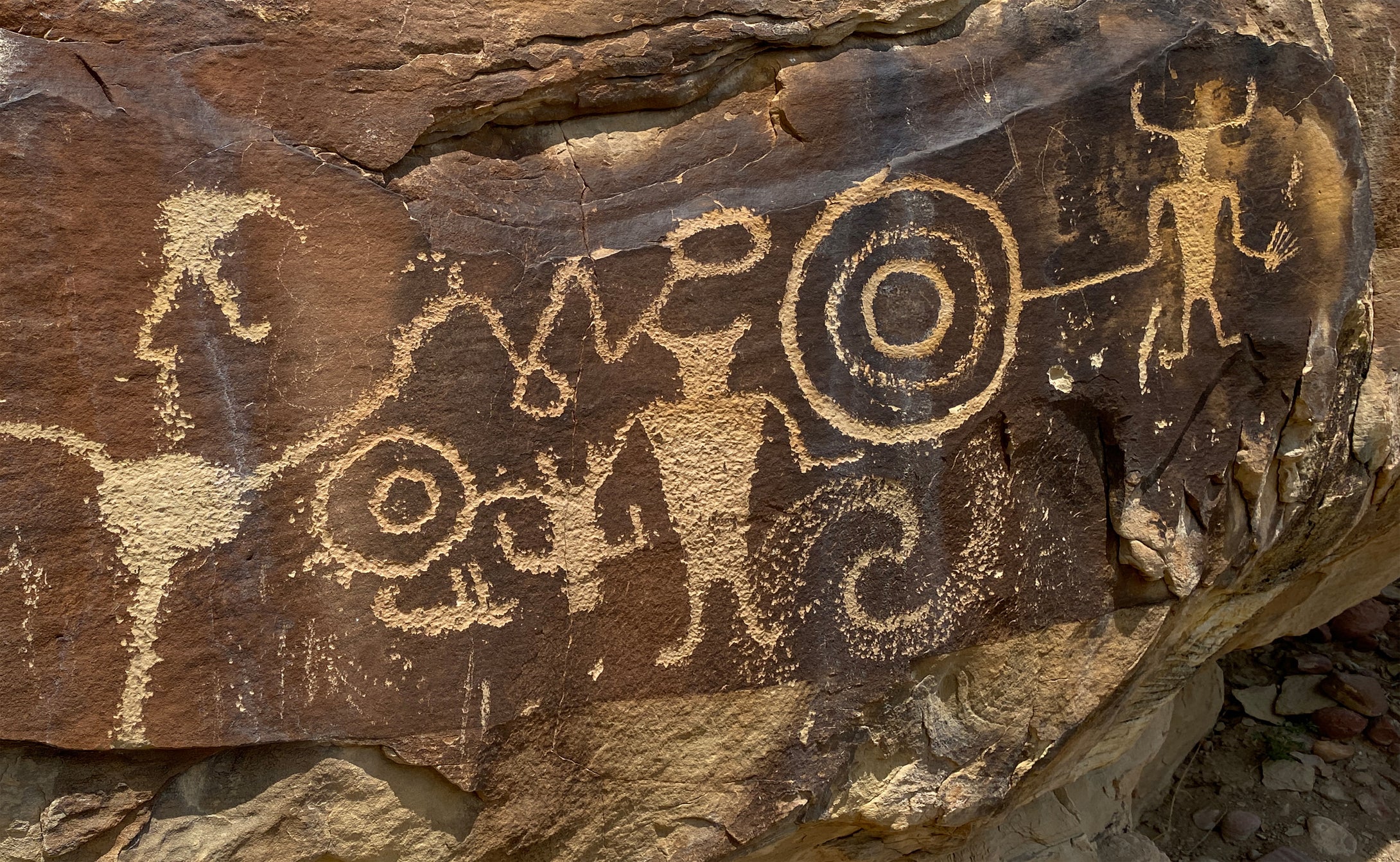 Sun Circles Petroglyph Panel McKee Springs
