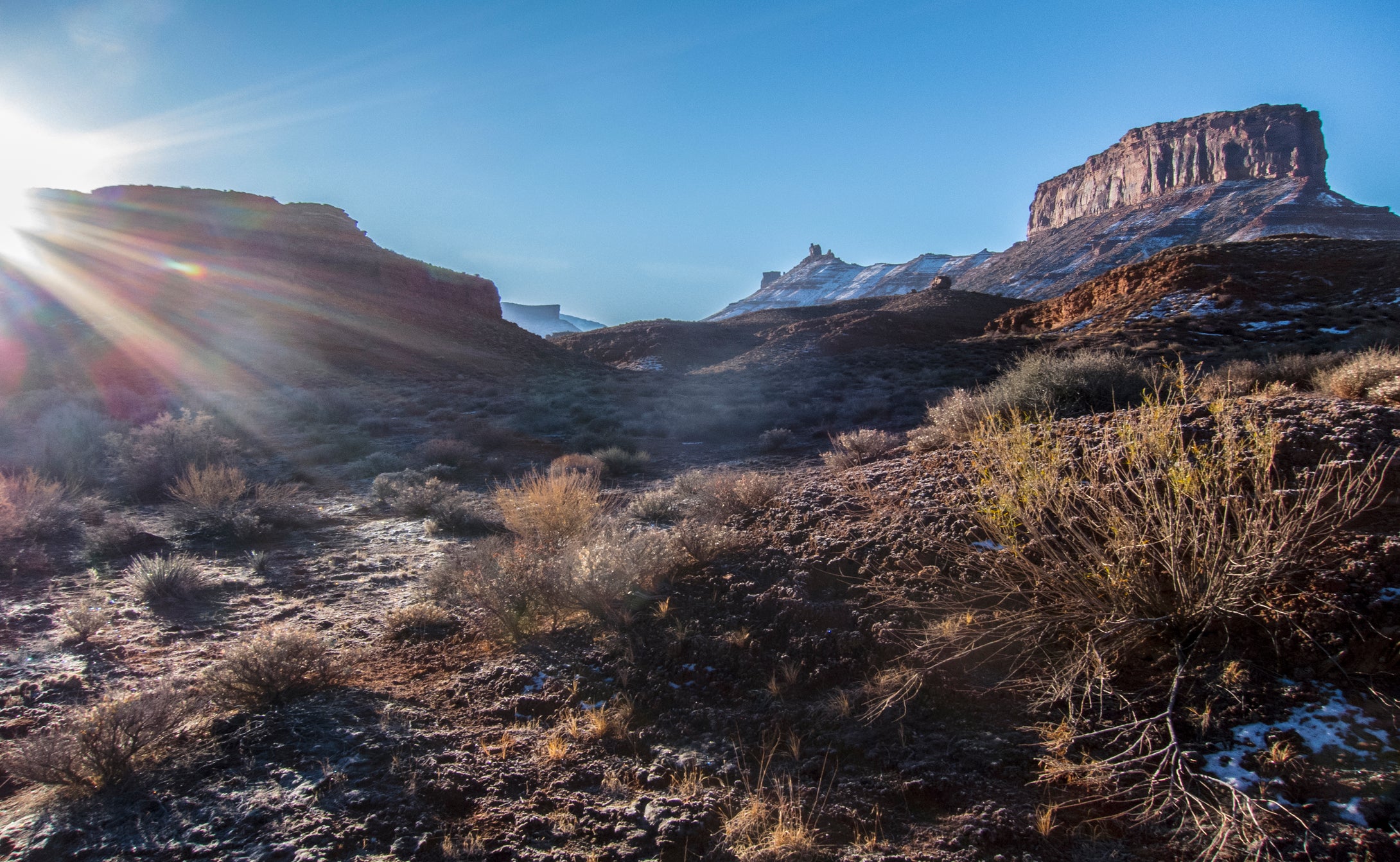 Parriot Mesa Sunrise   Castle Valley  Utah