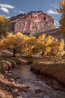 Pectols Pyramid Fall Colors Capitol Reef National Park