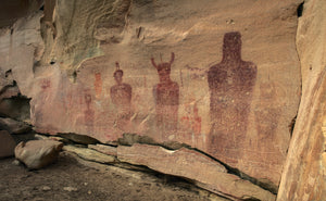 Sego Canyon Big Men Petroglyph Panel