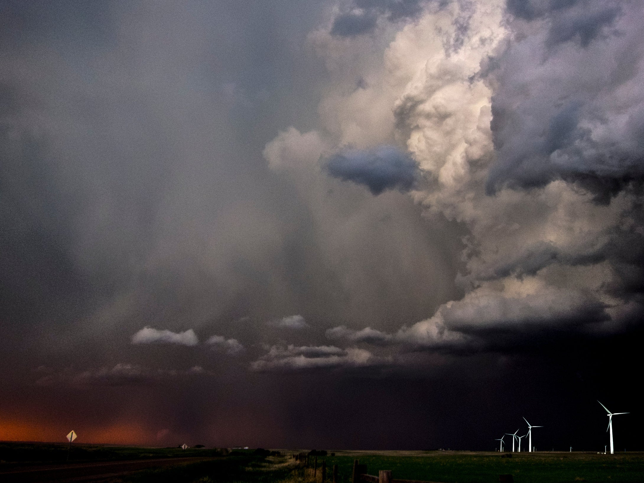 Peetz Wind Farm    Rain Wrapped Tornado