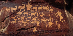 The Historic Hunt Scene Petroglyph Panel