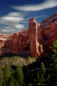 "Cathedral Arch"    Wave Clouds  Arch Canyon   Southern  Utah
