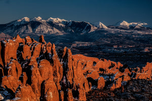 Fiery Furnace    Winter Snows  Arches National Park  Utah