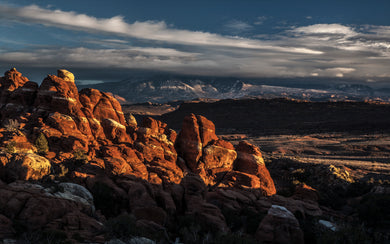 Fiery Furnace    Storm Clouds Arches National Park  Utah