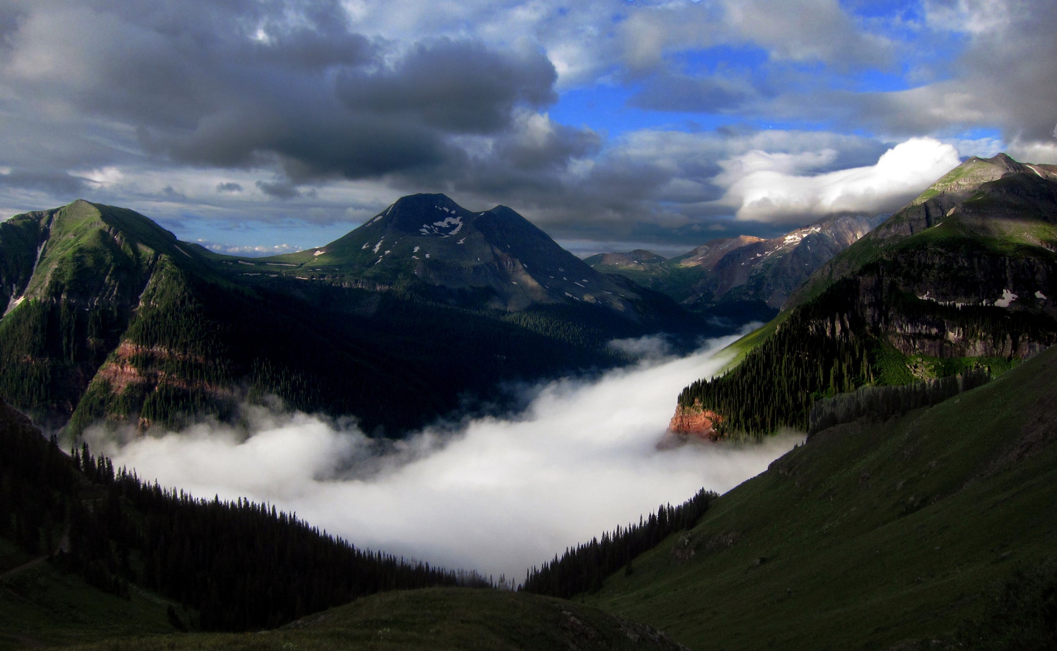 Mineral Creek Valley  Foggy Morning