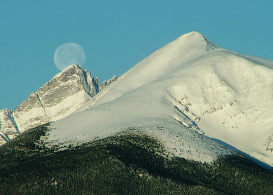 Full Moon Over Crestone Peak  Colorado