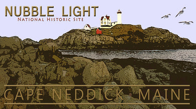 Nubble Light, Cape Neddick, Maine Birds in Flight Collector Edition