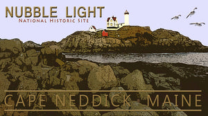 Nubble Light, Cape Neddick, Maine Birds in Flight Collector Edition