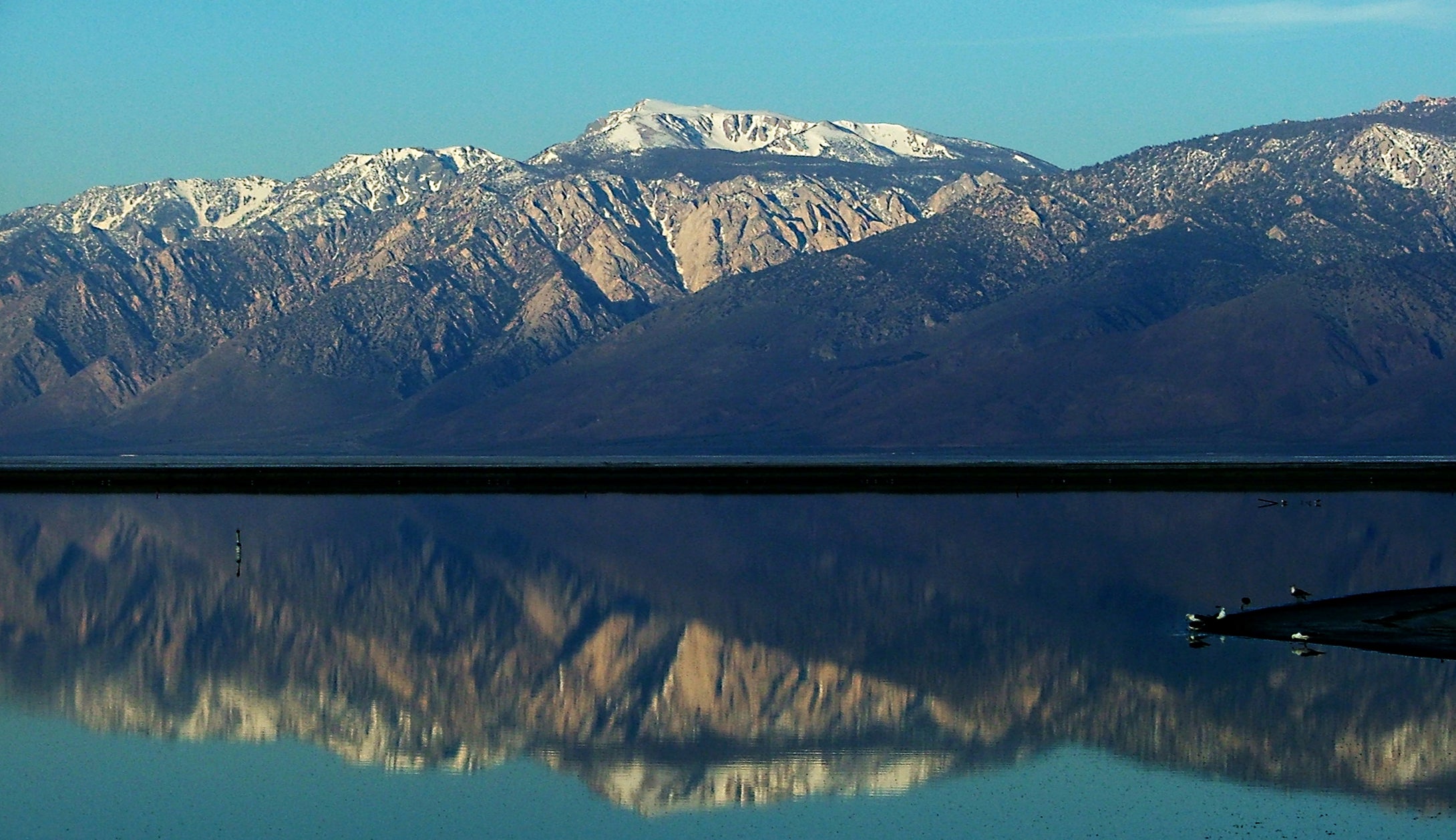 Owens Lake Reflections   California