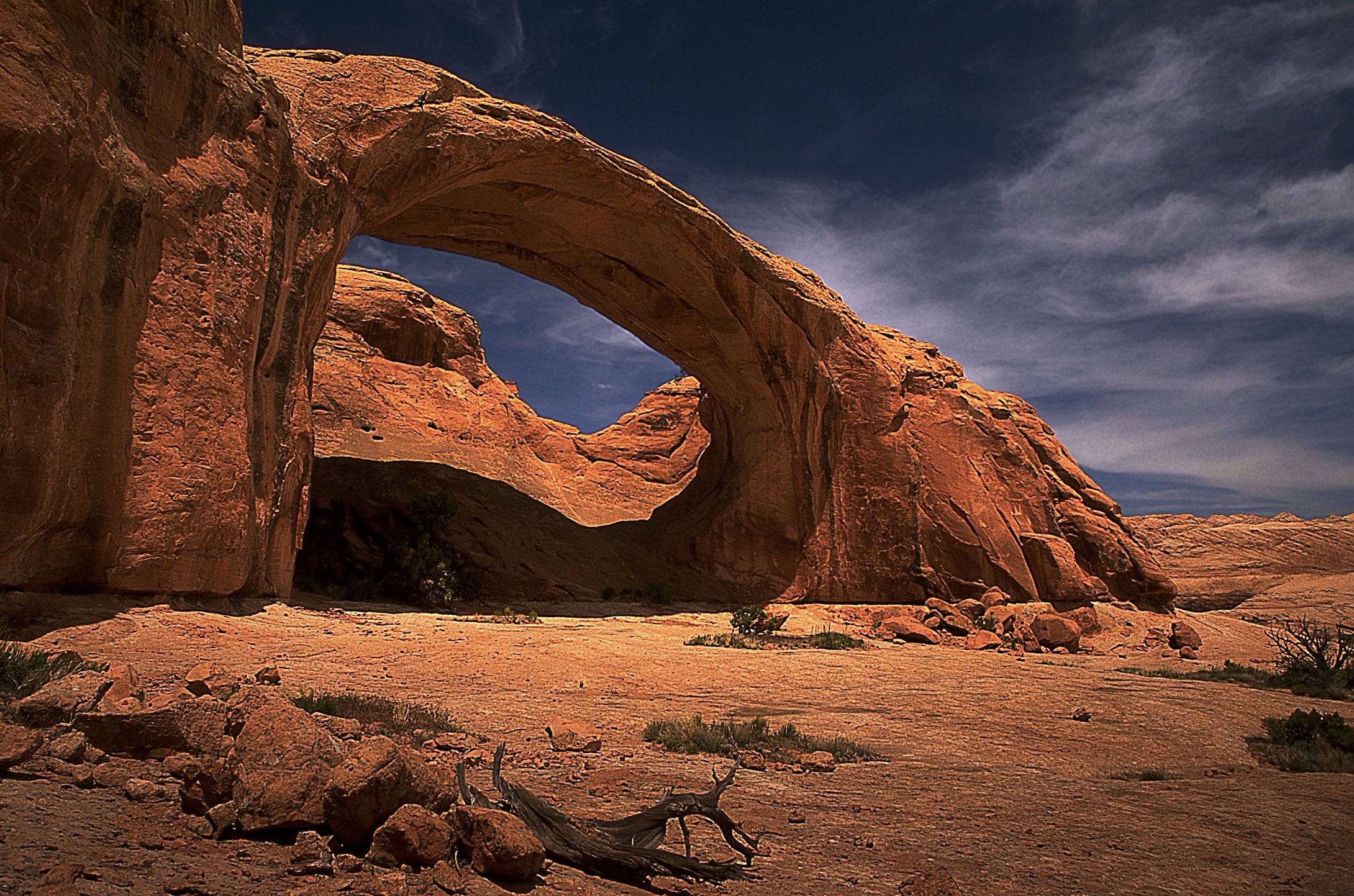 Pritchett Arch Behind The Rocks  Moab Utah