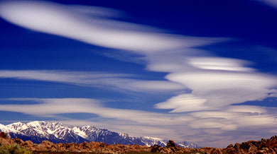 Lenticular Clouds Over Alabama Hills Californa