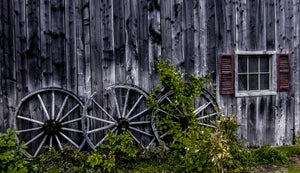 Wooden Wheels  Old Barn