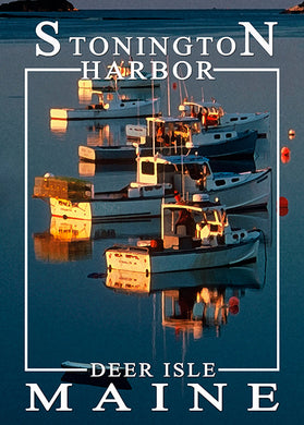 Stonington Harbor Lobster boats   Calm Waters
