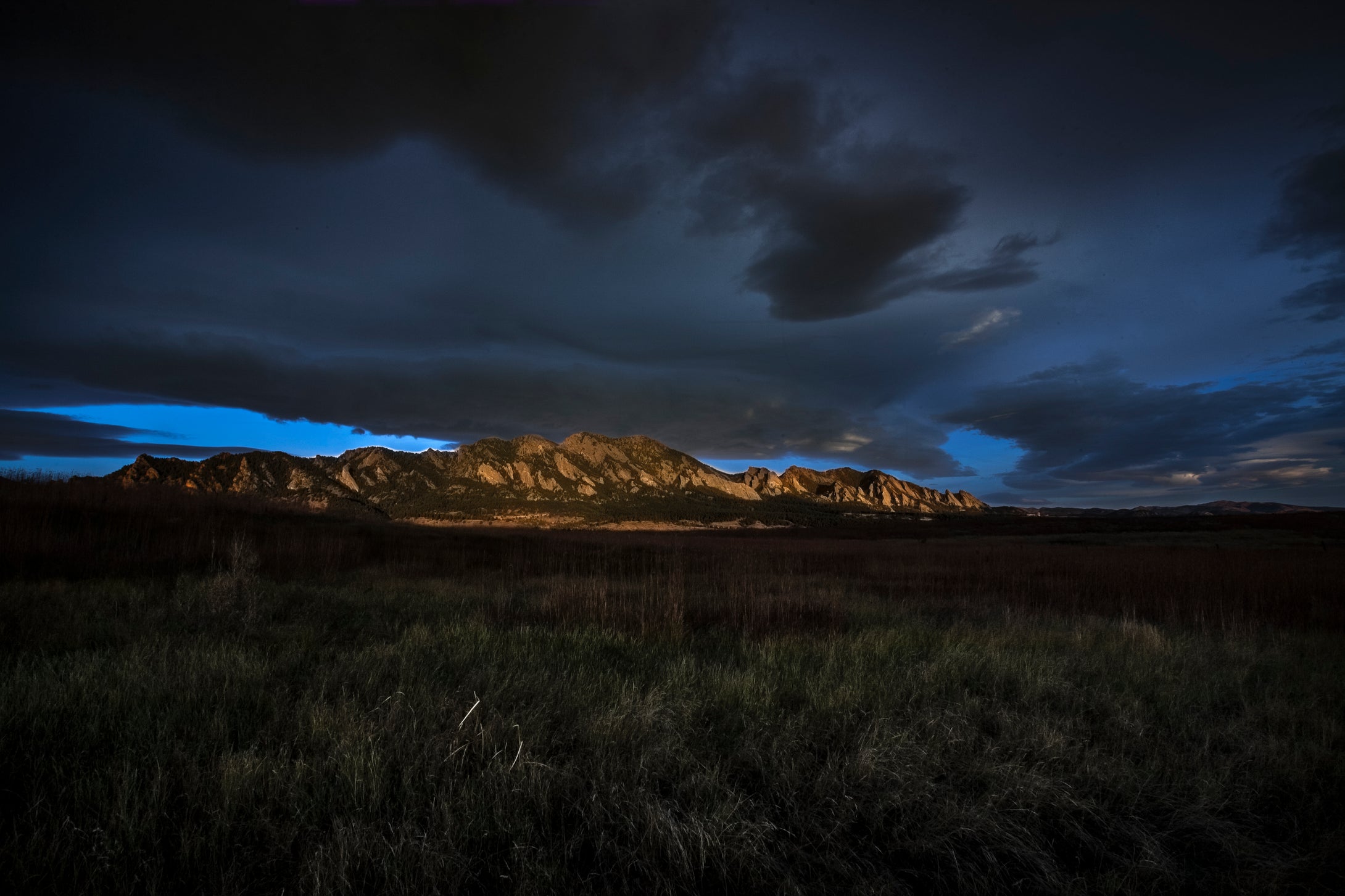 Boulder Colorado Flatirons  Spring Sunrise