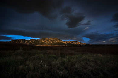 Boulder Colorado Flatirons  Spring Sunrise