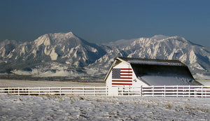 America The Beautiful Painted American Flag