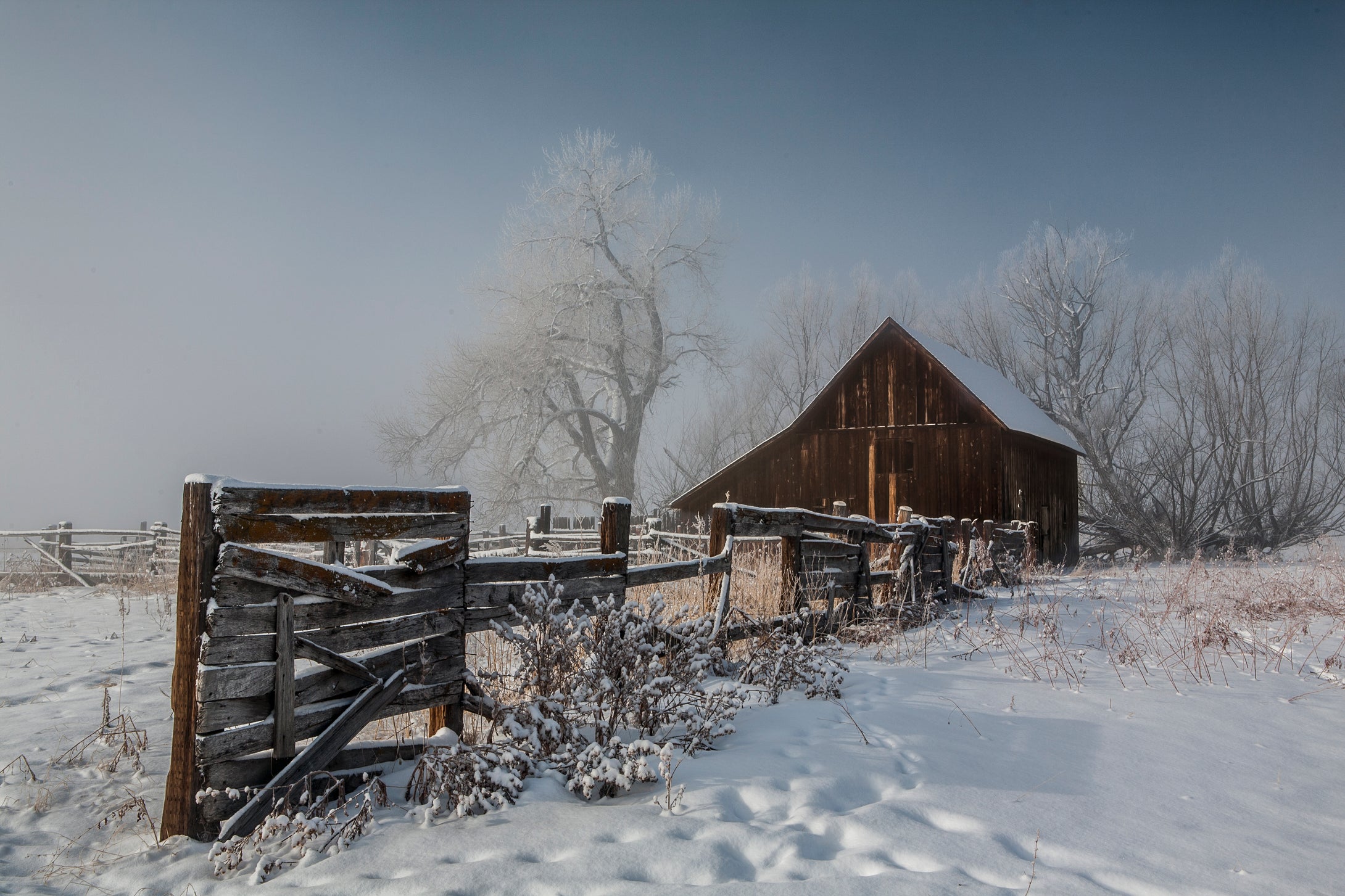 Historic Old Wooden Barn  Boulder Colorado