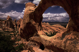 Double "O" Arch  Arches National Park  Utah