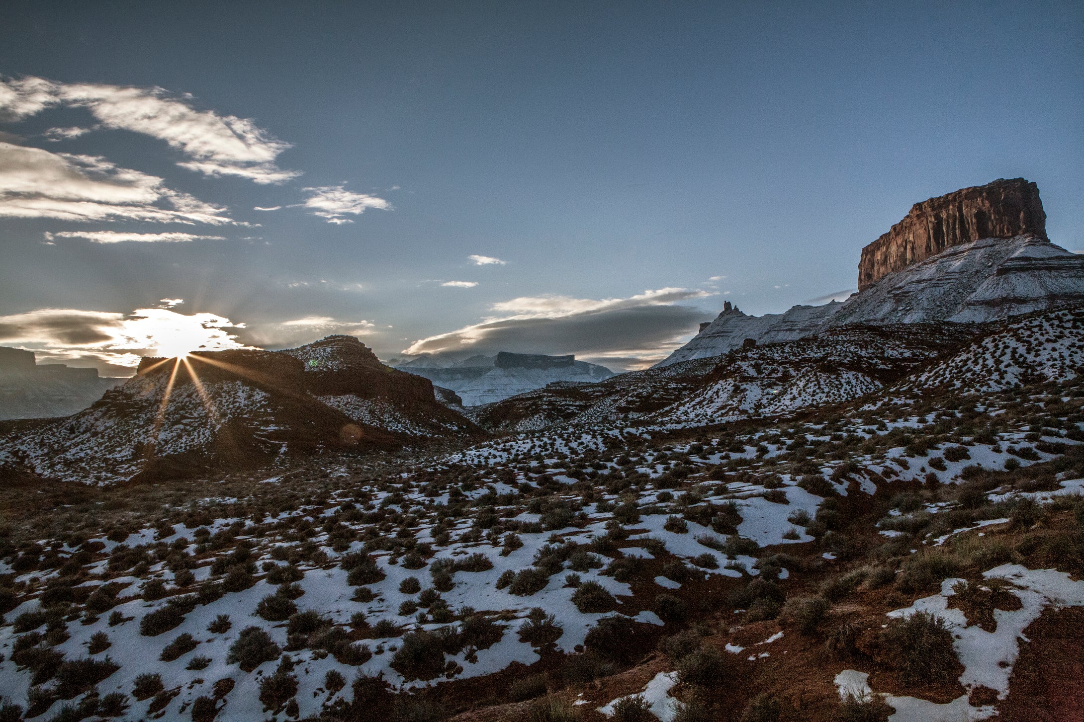 First Light Parriot Mesa   Castle Valley  Utah