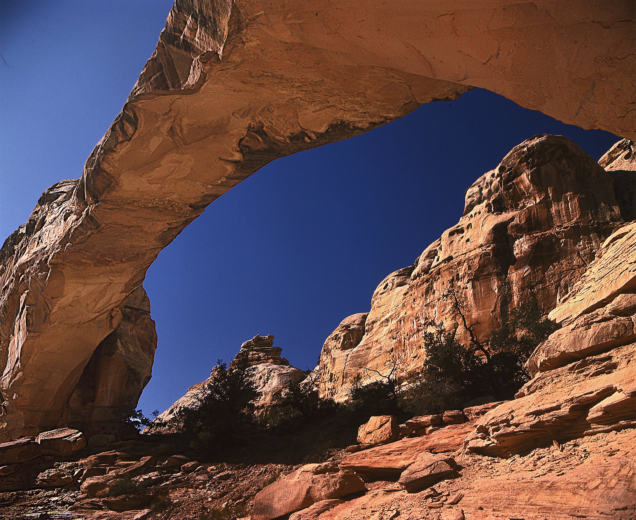 Scenic Hickman Bridge, Capitol Reef National Park, Utah