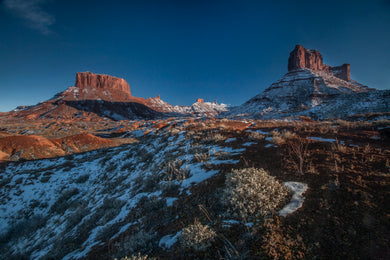 Parriot Mesa and Castleton Tower Castle Valley  Utah