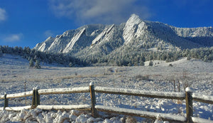 Boulder Flatirons      First Snow