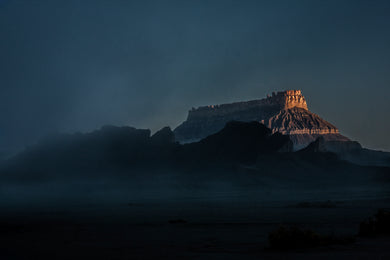 Factory Butte  Foggy Morning