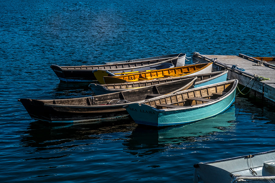 Colorful Wooden Dories  Brooklin Boat Yard    Maine